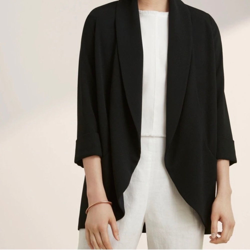 Aritzia Wilfred Chevalier Tuxedo Black Jacket Size 6